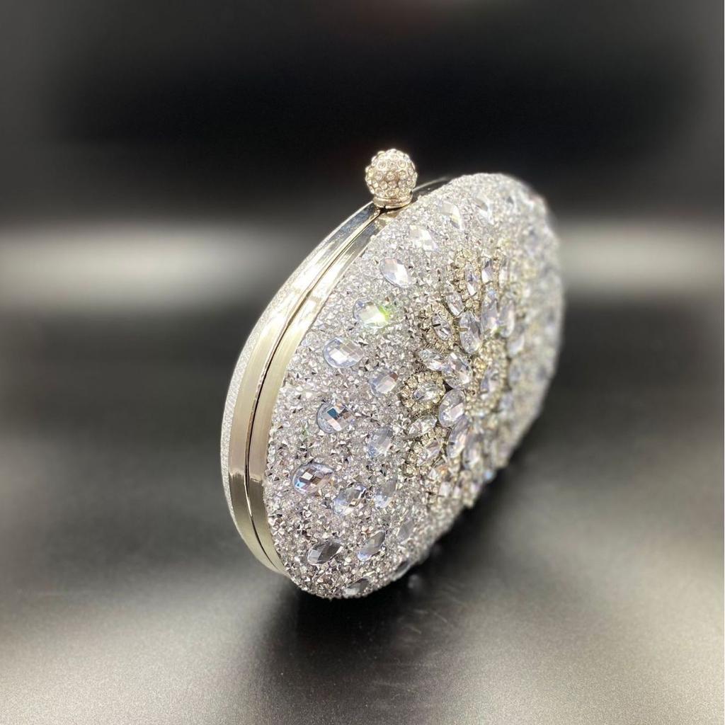 Selling diamond inlaid dinner bag fashionable banquet handbag versatile dress and evening bag wedding gift bag diagonal cross bag