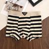 Men's Striped Trendy Cotton Mid-Waist Boxer Briefs - Breathable & Comfortable