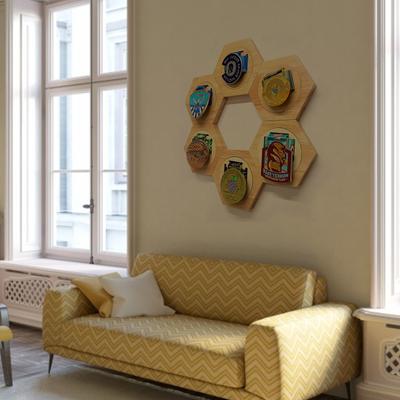 6 Pezzi Porta Medaglie Espositore Appendi Medaglie Rastrelliera in Legno da Scrivania Espositore Semplice per Casa Soggiorno Salotto