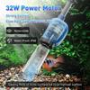Lives Electric Aquarium Vacuum Gravel Cleaner, 32W 6 In 1 Multifunction Automatic Fish Tank Gravel Cleaner Vacuum