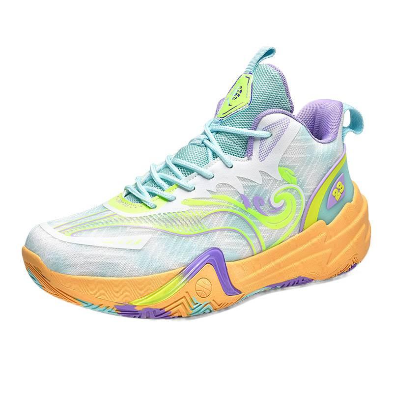 2025 new men's and women's style basketball shoes actual sports mandarin duck youth and students outdoor sports non-slip sneakers