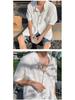 2023 Retro Men's Summer Hong Kong Style Loose Shirt - Fun Niche Design Student Outerwear