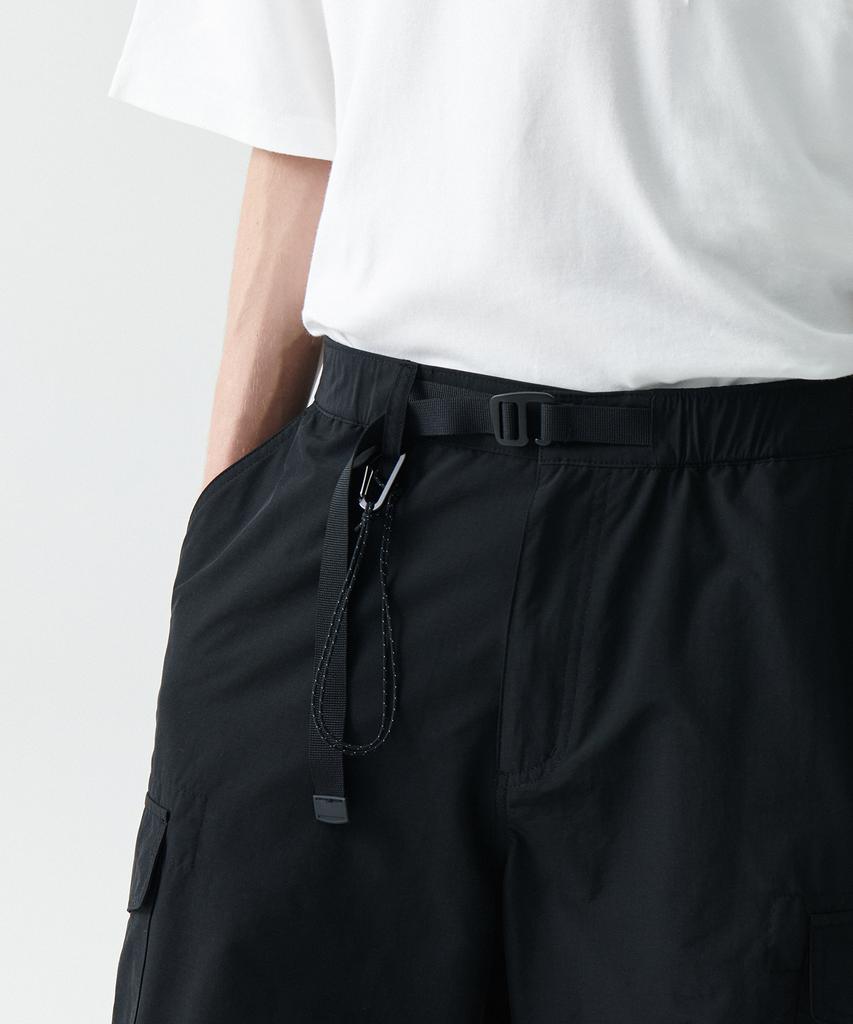 MUSINSA STANDARD [City Leisure] Np Wide Belted Cargo Pants [Black]