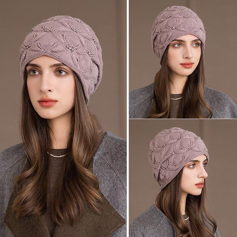 Autumn Winter Outdoor Windproof Cap Women's Big Head Circumference Ear Protection Warm Cap