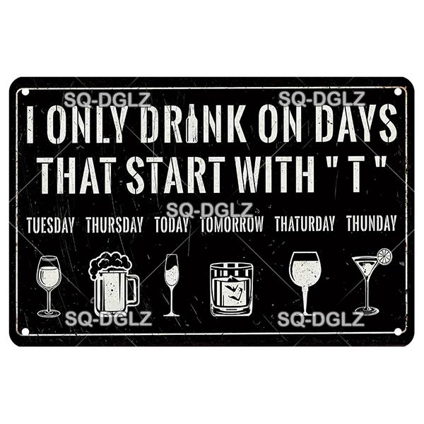 Vintage Metal Tin Sign Wall Decor Pub Bar Beer Retro Plaque Poster Wall Art Home Decor