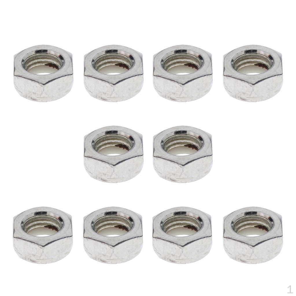 

10 шт., сменные гайки для крепления колесных осей для скейтборда, лонгборда, грузовика