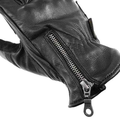 Komine GK-263 Leather Gloves for Motorcycles Black S
