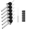 Wine Pourer Bottle Dispenser Spout Cone Nozzle W/Silicone Dust Cap 304 Stainless Steel