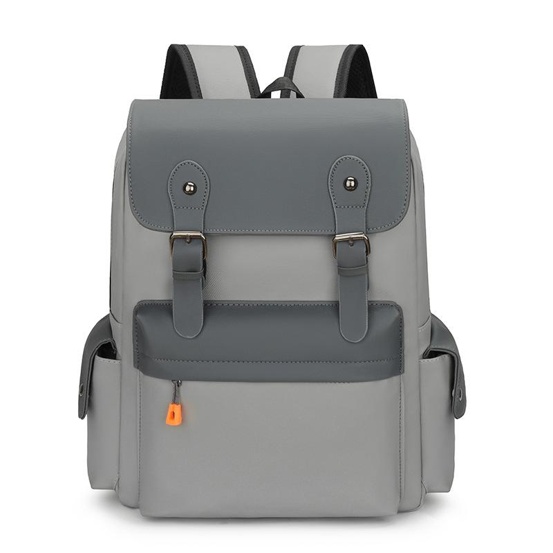 Men's Casual Travel Backpack, Fashionable and Casual Women's Backpack, Water-resistant Leather Men's Computer Bag
