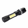 Super Bright XPE + COB Flashlight Rotating Adjustable Focus Torch 4 Modes Lamp