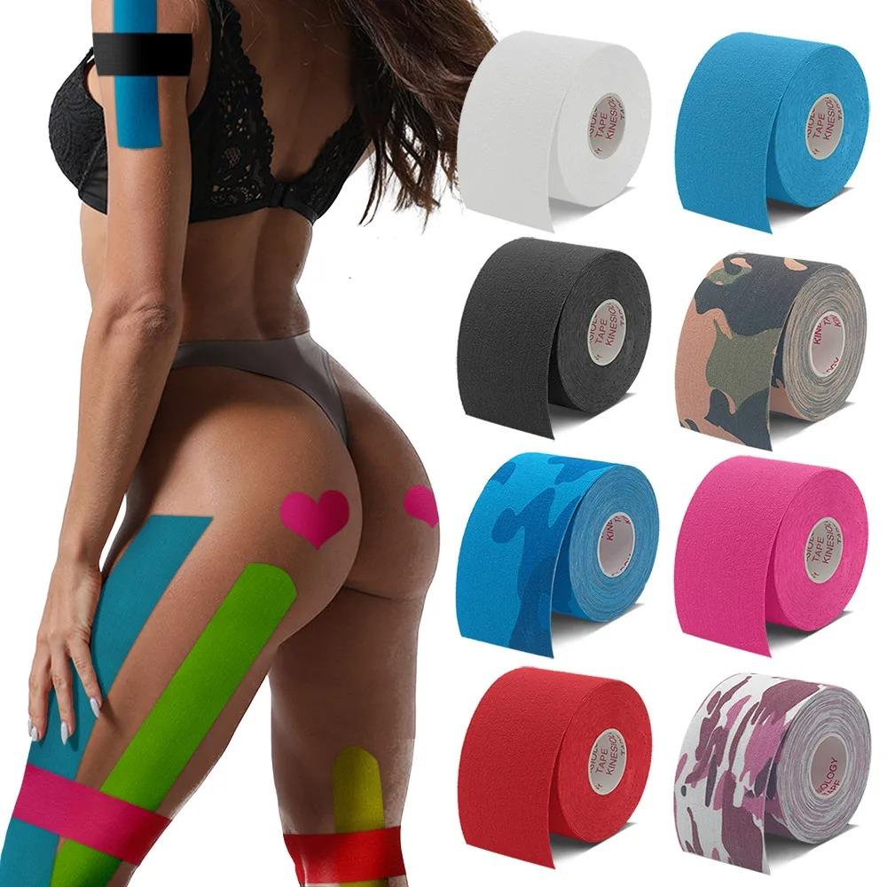 1Pcs Waterproof Kinesiology Tape for Sports Muscle Recovery Pain Relief Athletic Bandage Tennis Gym Protector Strapping