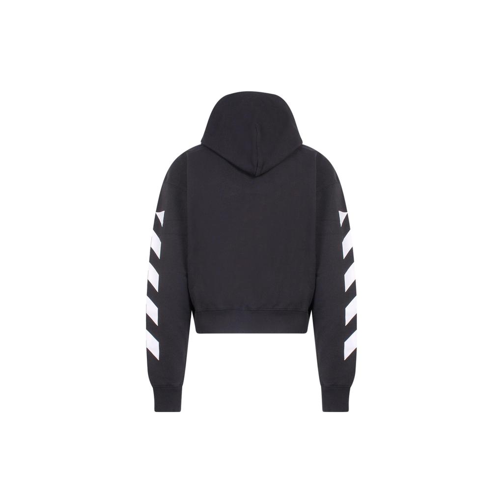 Off-White SS22 Sleeve White Stripe Pullover Ordinary Version Black Men's OMBB037C99FLE0011001