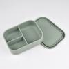 Silicone Food Storage Box With Lids 3 Compartment School Children Lunch Box Free Silicone Bento Lunch Box