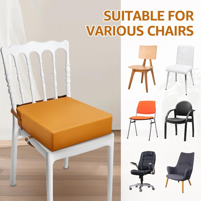 Chair Pad Cushions Child Baby Dining Chair Booster Cushion Premium Leather Case Removable Washable Comfortable Soft Seat Cushion