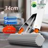Sponge Absorbent PVA Foldable Mop, Hands-Free Wet & Dry Dual-Use, One-Wipe Clean