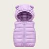 Children's Hooded Vest with Ears - Lightweight Cotton Jacket for Boys & Girls, Baby Outerwear Gilet