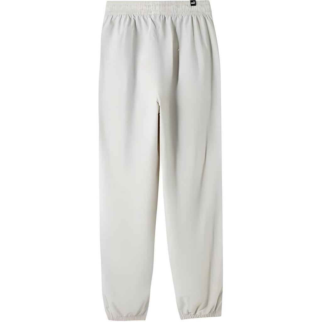 Puma Woven Solid Color Lace-Up Casual Pants Women bottoms Gray 686090-80