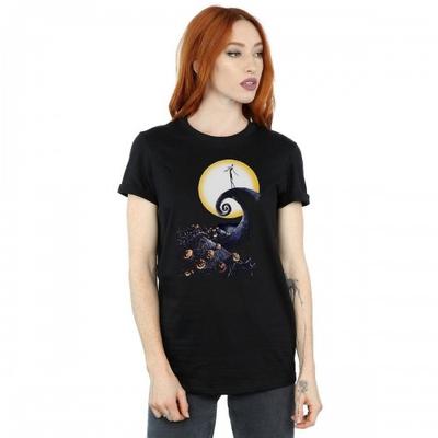 Womens/Ladies Cemetery Cotton Boyfriend T-Shirt