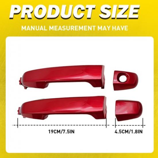 2x Exterior Handle Outside Door Front Left Right Side For 2012-2017 Toyota Camry