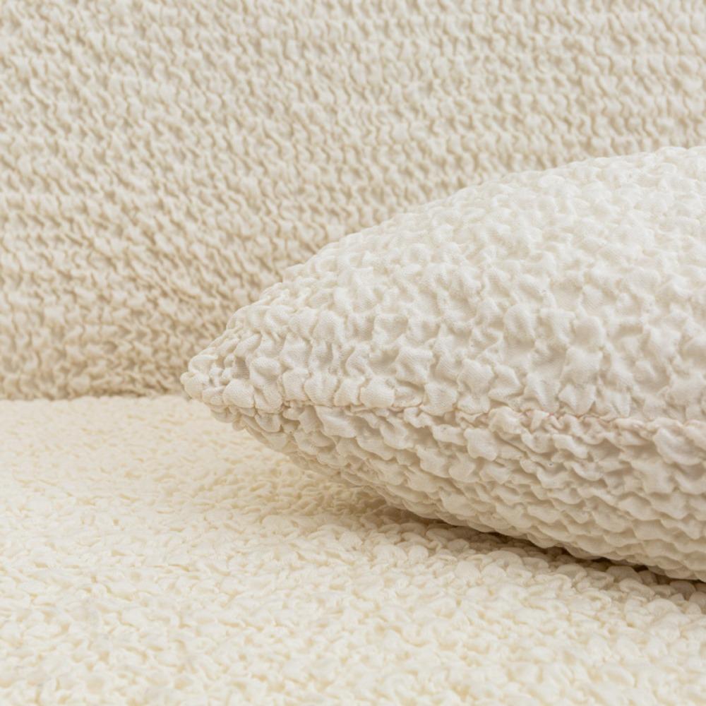 Nordic Cream Cloud Bubble Gauze Sofa Cover Stretch Full Cover Lace Sofa Slipcover