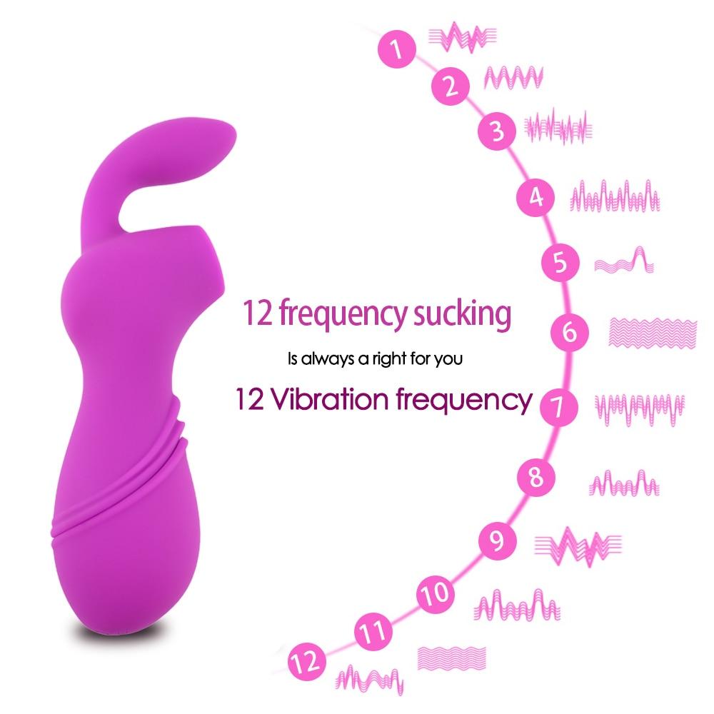 12 Speed Clitoral Stimulator Air Suction Mini Sucking  Sex Toy Waterproof Suction s