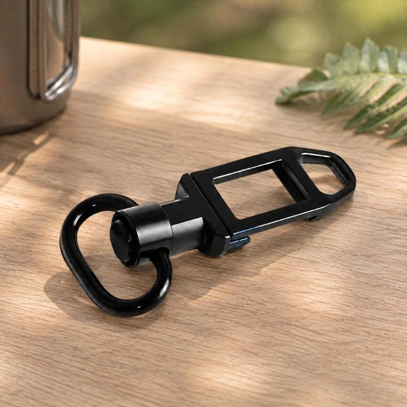 Outdoors Gear Rails Mount Buckles Accessory for Backpacks Carry, Metal Hanging Hoop Connectors for Camping and Hiking