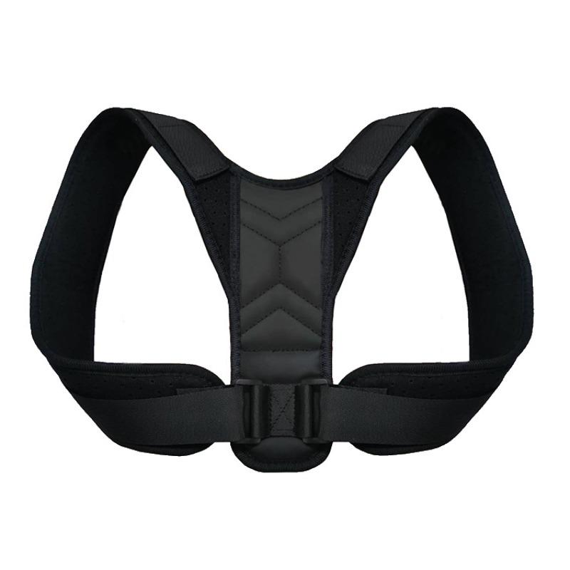 

Back Posture Corrector Brace Clavicle Support Belt Adjustable for Men and Women S чёрный