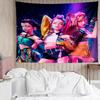 Kpop Hunter5 Tapestry for Bedroom Aesthetic Classroom Tapestries Wall Hanging for Living Room Dorm Office,Ideal Creative Gift