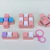 Tetris Fingertips Press Creative Buttons Keychain Design Portable Decompression Artifact