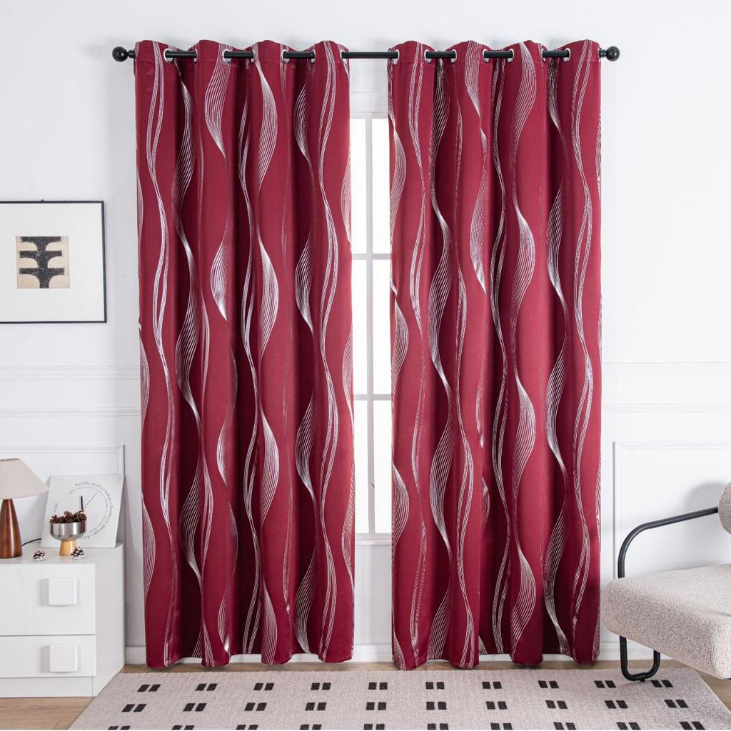 Solid Color Blackout Curtains - Heat Insulation & Sun Protection