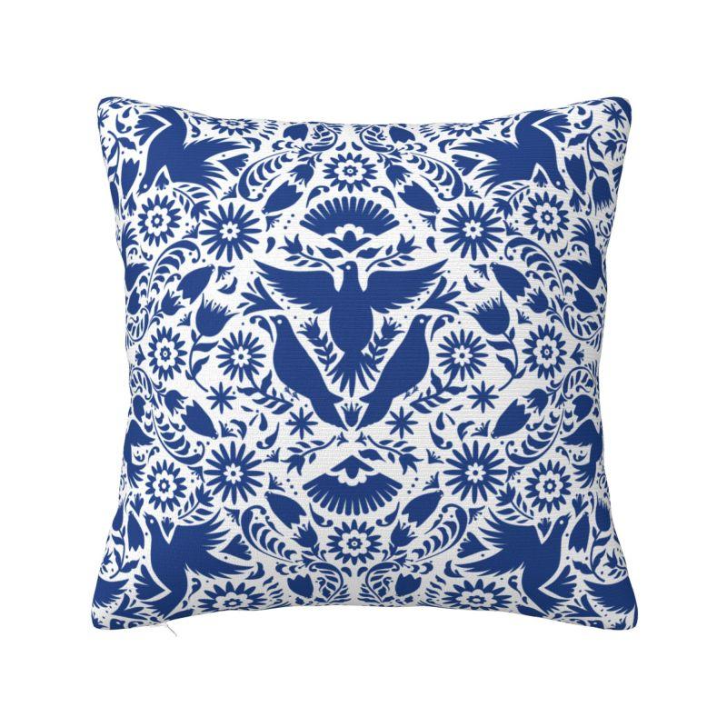 Mexican Flower Patchwork Print Cushion Cover x cm Polyester Velvet Throw Pillow Case For Sofa Decoration Bedding Pillowcase