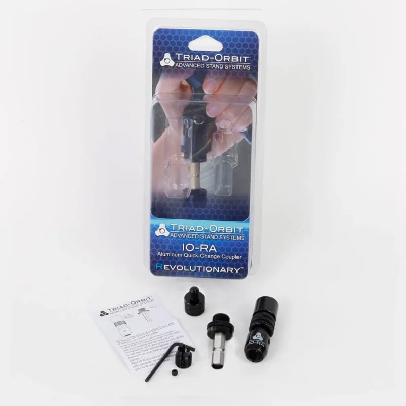 Tommers IO COUPLER konverteringsadapter Legger til et hurtigbyttesystem til en konvensjonell mikrofon hurtigskifter TRIAD-ORBIT IO-RA [5/8 QUICK-CHANGE