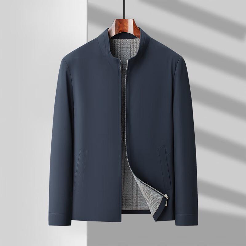 

ROMON Men s Spring Autumn Versatile Stand Collar Jacket LMYC2333 4XL