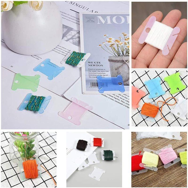 Good-Embroidery Floss Organizer Winder 36 Compartments 1 Removable Design With 150 Floss Bobbins And 2 Piece Numbered Sticker Se