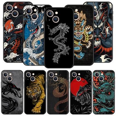 Husa de telefon Dragon Tiger pentru iPhone Samsung Galaxy Redmi Xiaomi Oppo OnePlus Note SA 7 8 9 10 11 12 13 14 20 21 22 23 53 54 Pro Max Plus Ultra