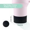 Leeseph Protective Glitter Silicone Boot,Compatible with Stanley Tumbler and More Bottles/Tumblers with 2.9in Bottom, Anti-Slip