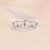 New S925 Sterling Silver Heart-shaped Moissanite Ring – High-End Fashion Jewelry