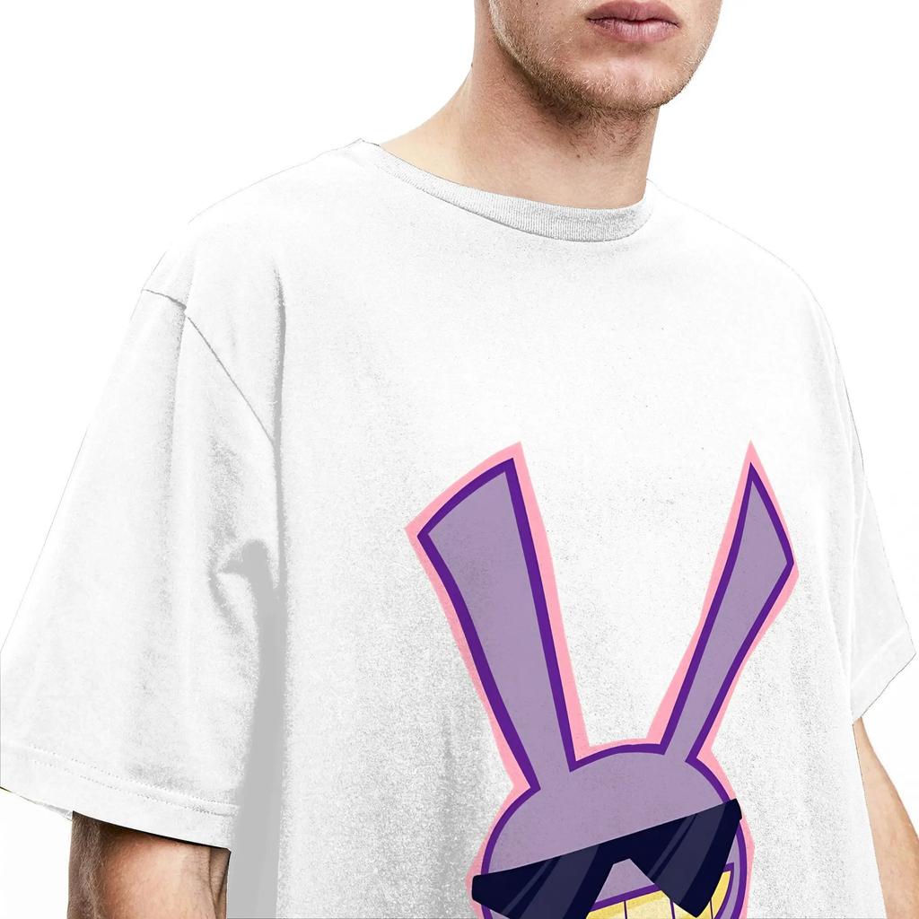 Amazing Circus Jax TADC Rabbit Men's Kids T Shirt Vintage Tee Shirt Short Sleeve Round Neck T-Shirts Cotton Printing Tops