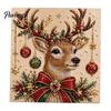 Relaxing Hobby for Adults Xmas Faux Pearl Painting Kit, Christmas 3D Art DIY Winter Scene Set Holiday Craft Project Adults, Festive Home Wall Decor