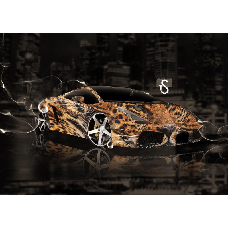 Dreamy Sports Car Animal Poster: Creative Wall Art for Bedroom, Bar, or Study