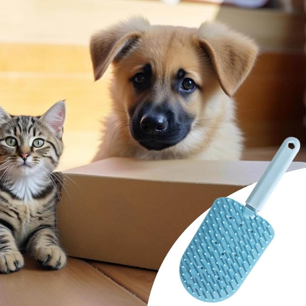 Katzenkamm - Ergonomic Anti-Slip Cat Hair Comb In Ice Cream Shape for Gentle Detangling - Blue for Home, Clinics, and Travel