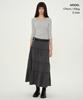 Musinsa Standard Woman Women'S Jersey Tiered Long Skirt [Grey]