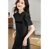 Design a high-end casual dress, women's summer straight tube skirt, sports style dress, mid length skirt, women's skirt