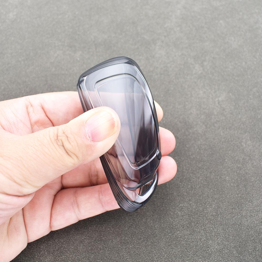 Transparent TPU Shell Fob Car Smart Key Case Cover For Hyundai Tucson Santa Fe Creta Ix35 Ix45 I10 I30 I40 Rena Sonata Elantra
