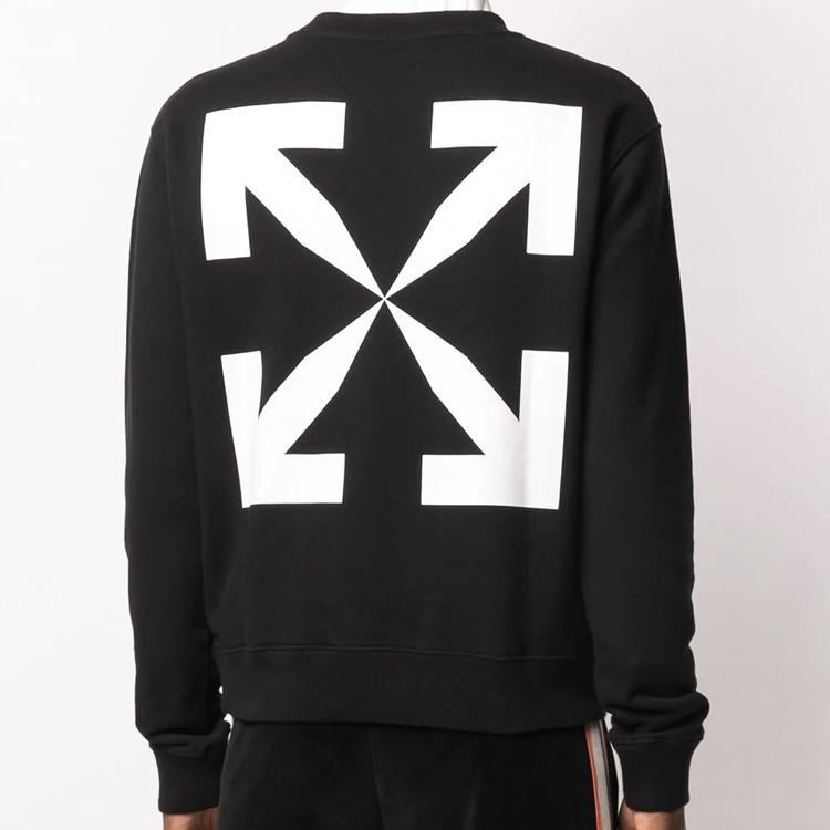 Off-White Pascal Print Slim Crewneck Black/White Men Tops OMBA025F20FLE0121001