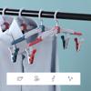 Foldable Hangers For Clothes Anti-Slip Folding Clothes Hangers Portable Clothes Drying Rack Household Clothes Hangers With Clips