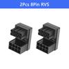 ATX 8Pin 6Pin Female to 8Pin 6Pin Male 180 Degree Angled Power Adapter for Desktop Graphics Video Card GPU
