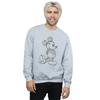 Disney Mens Mickey Mouse Sketch Kick Sweatshirt