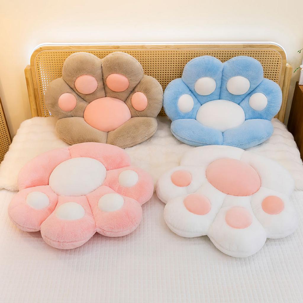Cute 70*60Cm Kawaii Cat Paw Plush Toys Cute Soft Stuffed Floor Cushion Chair Sofa Butt Pad For Home Room Decoration Office Nap Dolls
