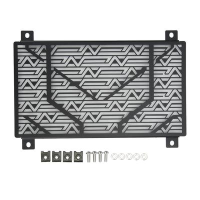 Motorcycle Radiator Grille Stainless Steel Water Tank Cover Replacement for NINJA 250 300 400 2018+(Black )